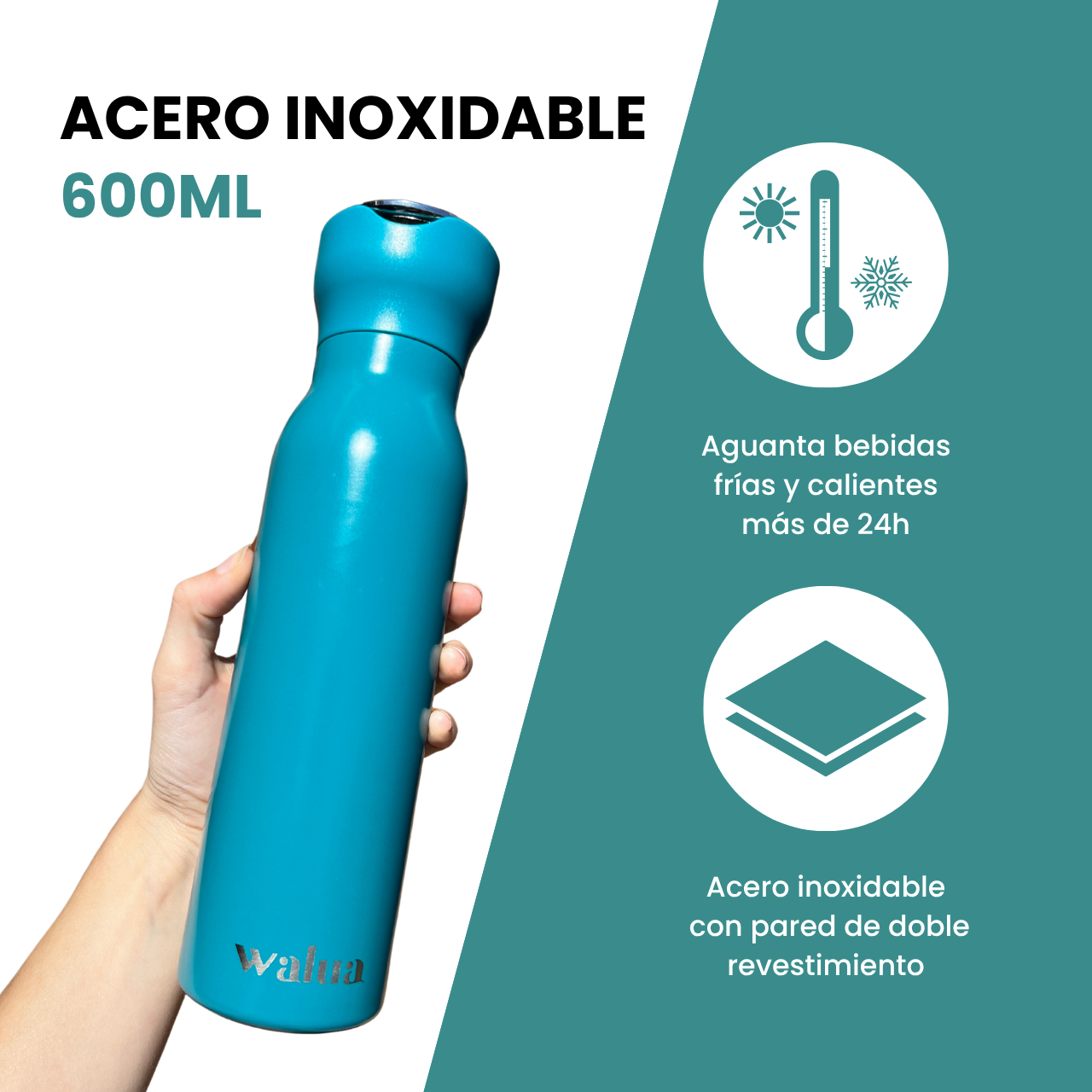 Botella termo que aguanta el frio y el calor mas de 42h